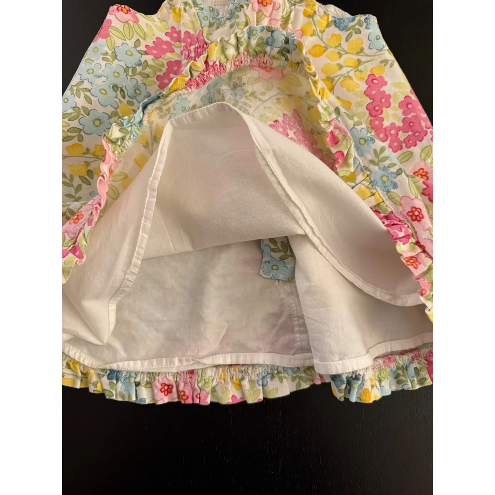 GAP Baby Linen Blend Floral Dress Girls 3-6m Lined Classic‎ Summer Beach Party